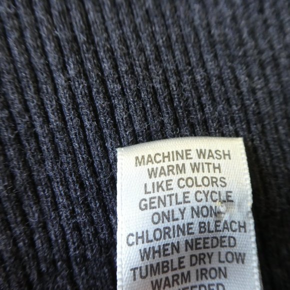 Cache Charcoal Grey Sweater Dress Lace Up Neckline Cuffs Ribbed Knit Bodycon S - Picture 6 of 6